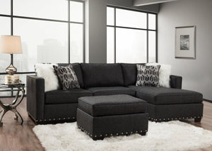 Crypton Charcoal Sectional